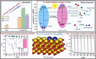 Facilitated electron-hole separation and enhanced uranium(VI) capture via La-doped WO3: Insights into oxygen vacancies and superior recyclability