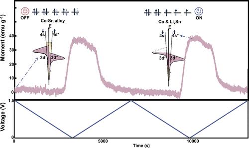 On–Off Magnetism of Ferromagnetic Metals via Electrochemical Driven Band Filling