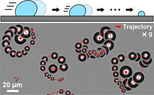 Pinning-Induced Microdroplet Self-Transport