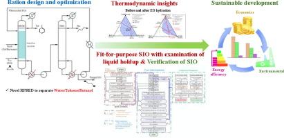Insight into the rational design of reactive-extractive distillation for separating water/toluene/n-butanol via an improved sequential iterative optimisation