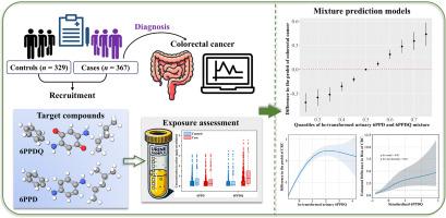 Associations of human exposure to 6PPD and 6PPDQ with colorectal cancer: A mixture analysis