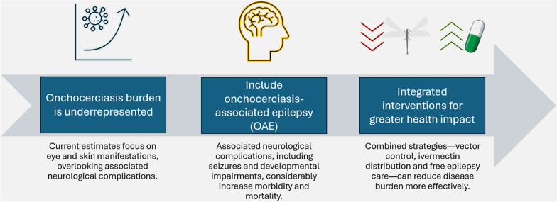 Recognising the neurological burden of onchocerciasis: the need to include onchocerciasis-associated epilepsy in onchocerciasis global health metrics.