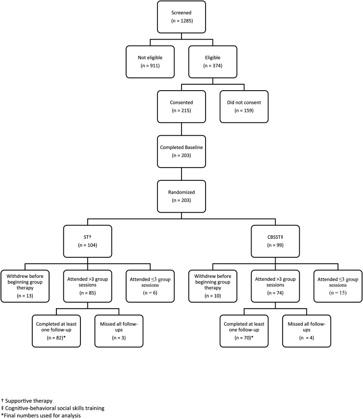 Cognitive-Behavioural Social Skills Training: Mediation of Treatment Outcomes in a Randomized Controlled Trial for Youth at Risk of Psychosis: L'entraînement aux compétences sociales cognitivo-comportementales : variables médiatrices des résultats thérapeutiques dans le cadre d'un essai clinique randomisé pour les jeunes présentant un risque de psychose.