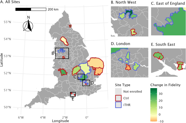 Effect of a needs-based model of care on the characteristics of healthcare services in England: the i-THRIVE National Implementation Programme.