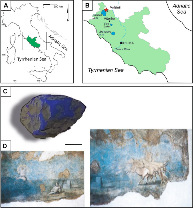 Characterization of ultramarine blue in Roman wall paintings: case study from Volsinii (Bolsena, Italy).