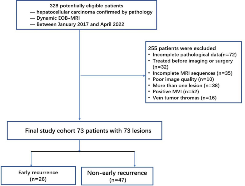 Diagnostic model using LI-RADS v2018 for predicting early recurrence of microvascular invasion-negative solitary hepatocellular carcinoma.