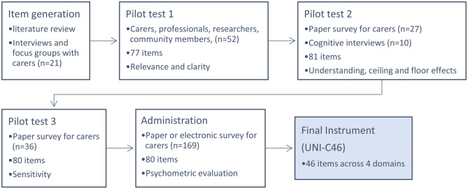 Psychometric evaluation of the unmet needs instrument for carers of people with dementia (UNI-C).
