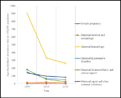 Burden of Maternal and Neonatal Disorser in Nepal from 1990 to 2019; Analysis of Data from Global Burden of Disease Study: An Observational Study.