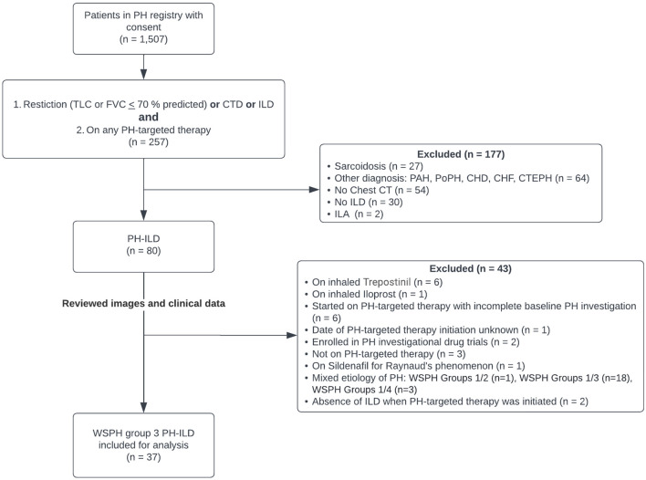 Oral Pulmonary Arterial Hypertension-Targeted Therapy in Patients With Pulmonary Hypertension due to Interstitial Lung Disease.