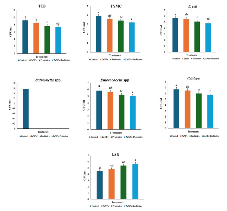 Impact of dietary zinc nanoparticles and probiotics on broiler health and productivity.