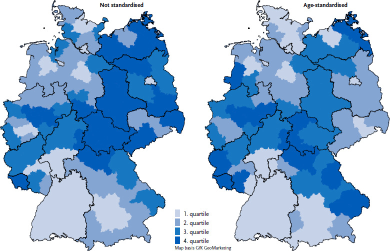 Parkinson disease - Prevalence, trends and regional patterns in Germany. An analysis based on routine data from the statutory health insurance.