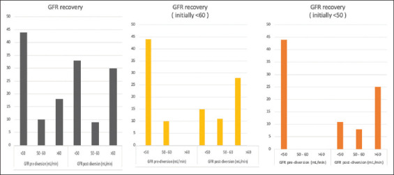 Kidney function improvement after urinary diversion for cisplatin eligibility in bladder cancer patients.