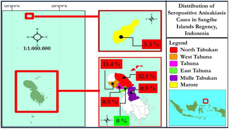 Seroprevalence and risk factors of anisakiasis associated with raw seafood consumption in the Sangihe Islands, Indonesia.