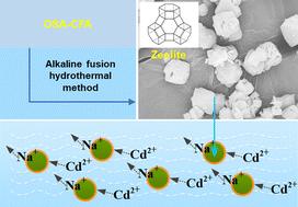 Adsorption of Cd2+ ions onto zeolites synthesized from a mixture of coal fly ash and oil shale ash in aqueous media†