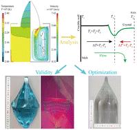 Study on the melt/crystal interface in large-size yttrium aluminum garnet crystal growth