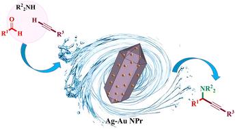 Design and catalytic application of Ag–Au nanoprisms: enhancing A3 coupling efficiency with minimal gold concentration†