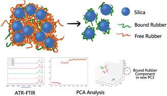 Investigation of the interface structure and filler network formation of liquid silicone rubber/silica nanocomposites based on ATR-FTIR spectroscopy and chemometrics†