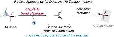 Radical approaches for C(sp3)–N bond cleavage in deaminative transformations