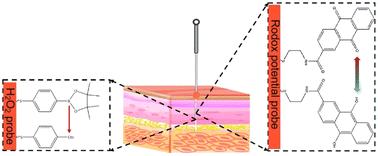 Detection of H2O2 and redox potential of an acute wound of rabbits with different sugar intakes based on a SERS-active microneedle