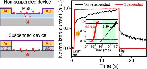 Fully Suspended MoS2 Photodetectors toward High Response Speed and Stable Responsivity