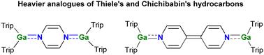 Isolable GaN-based analogues of Thiele's and Chichibabin's hydrocarbons†