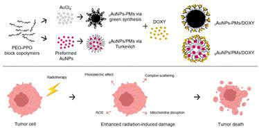 Novel doxycycline gold nanoparticles via green synthesis using PEO-PPO block copolymers for enhanced radiosensitization of melanoma†