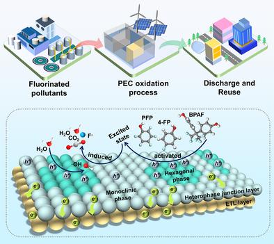 Photoelectrocatalytic Degradation Mechanism of Fluorinated Pollutants Using a Bilayer WO3 Photoanode: Synergistic Role of Holes and Hydroxyl Radicals