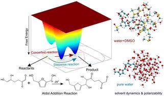 How the addition of a polar aprotic solvent alters aldol-addition kinetics: exploring the role of solvent molecules and their dynamics†