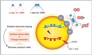 Reverse quantum wells in gradient-doped CdS for photocatalytic H2O2 production†