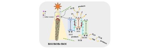 Fabrication of iodine vacancy-modulated dual S-scheme BiOI/BiSI/BiOBr heterojunction for enhanced tetracycline hydrochloride degradation