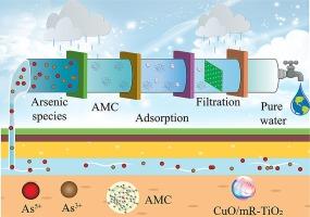 Unraveling the selectivity of CuO/mR-TiO2 adsorbent for arsenomolybdate complex: A breakthrough in arsenic removal technologies
