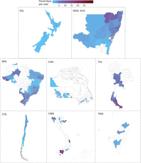 Hospitalization risks associated with floods in a multi-country study