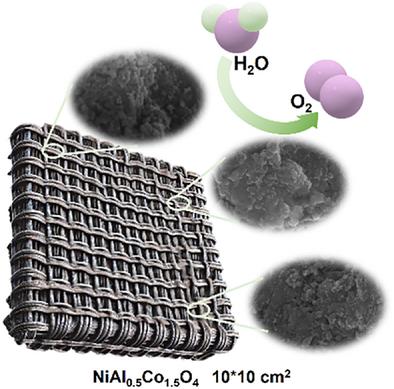 Homogeneous Coating of Al-Doped Spinel Oxides on Ni Mesh for Efficient Oxygen Evolution Reaction