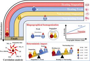 Hydraulic and thermal performance trigger the deterministic assembly of water microbiomes: From biogeographical homogenization to machine learning model