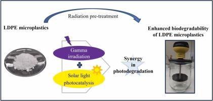 Promoting LDPE microplastic biodegradability: the combined effects of solar and gamma irradiation on photodegradation