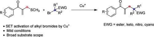 Copper-Catalyzed Reductive Alkylation of β-Acyl Allylic Thioethers with Alkyl Bromides to Access α-Branched Enones with Flexible Alkyl Chains