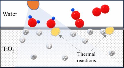 Influence of Hole Transport and Thermal Reactions in Photo-Driven Water Oxidation Kinetics on Crystalline TiO2