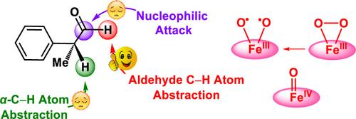 Debate of Nucleophilic versus Electrophilic Oxidative Aldehyde Deformylation by Mononuclear Nonheme Iron(III)-Peroxo and Iron(IV)-Oxo Complexes