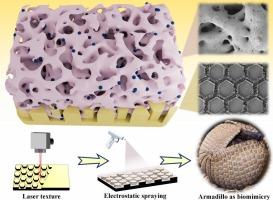 A robust superhydrophobic coating fabricated by combination of laser texturing and electrostatic spraying for anti-soil adhesion