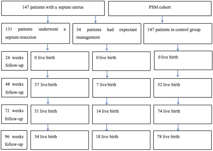 Effect of hysteroscopic septum resection on IVF/ICSI outcomes in women with septate uterus: a propensity-score retrospective matching study.
