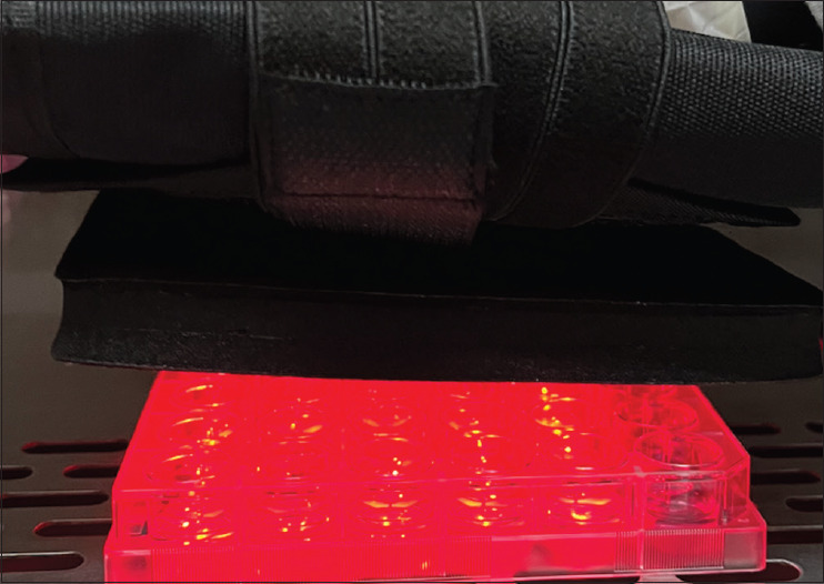 Comparative evaluation of osteogenic potential of light-emitting diode irradiation at varying distances from the target: An in vitro study.