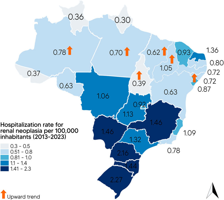 Epidemiological profile of kidney cancer in Brazil: a multiregional ecological study.