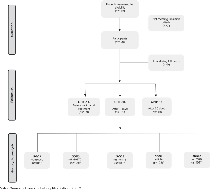 Is there an association between superoxide dismutase gene polymorphisms, antioxidants in oxidative stress pathway, and oral health-related quality of life after root canal treatment?