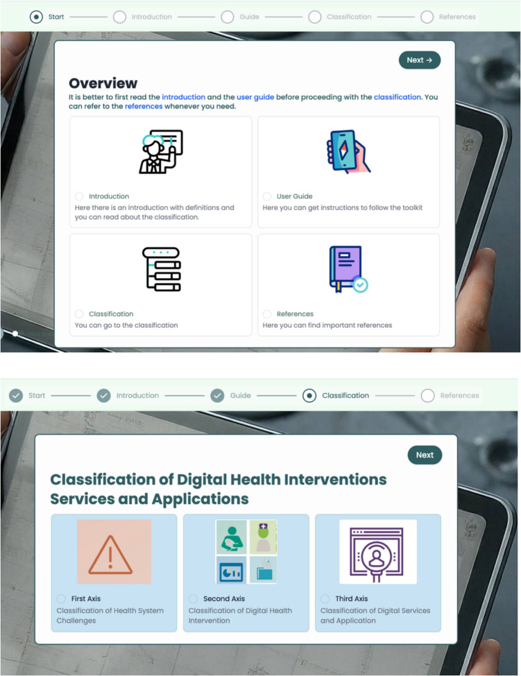 Interactive Toolkit for Classifying Digital Health Interventions, Services, and Applications Based on the WHO Framework.