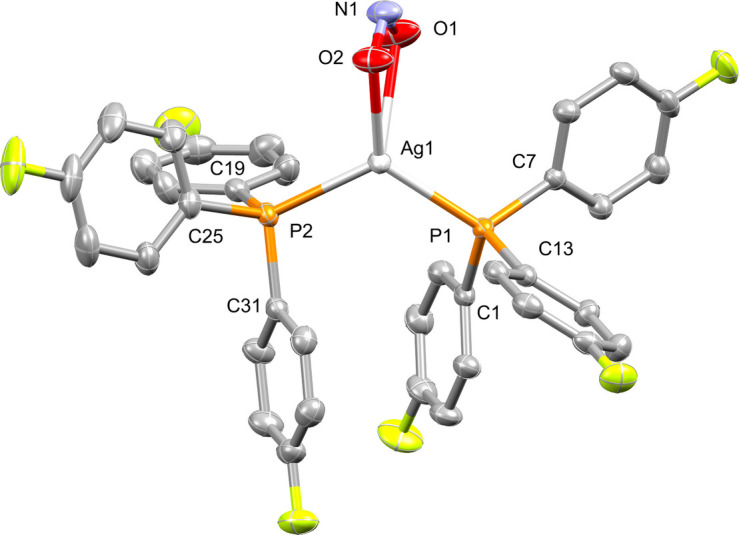 (Nitrito-κ2O:O′)bis­[tris­(4-fluoro­phen­yl)phosphine-κP]silver(I)