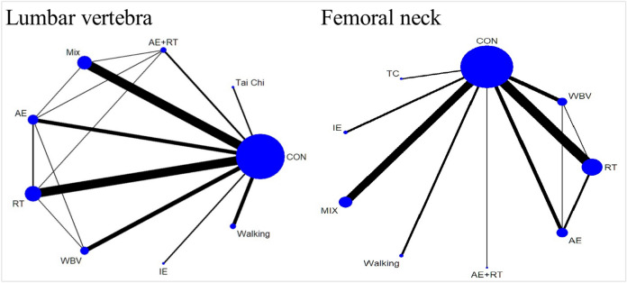 Effect of different types of exercise on bone mineral density in postmenopausal women: a systematic review and network meta-analysis.