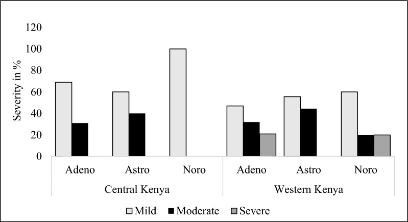 Epidemiological trends of diarrheal viruses in central and western Kenya before and after Rotavirus vaccine introduction.