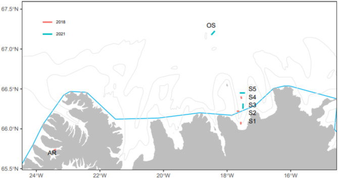 Population stratification in Northern shrimp (Pandalus borealis) off Iceland evident from RADseq analysis.