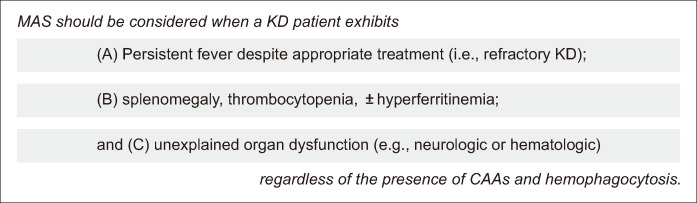 Macrophage activation syndrome in Kawasaki disease: a literature review of Korean studies.