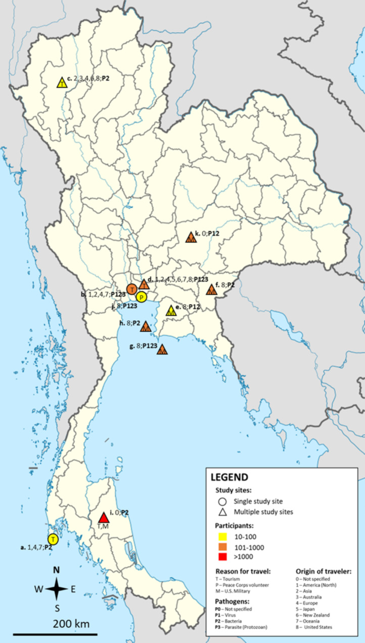 Evidence of pathogens associated with travelers' diarrhea in Thailand: a systematic review.